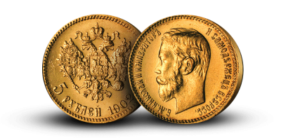 Tsar Nikolaj II 5 rubel 1897 - 1911