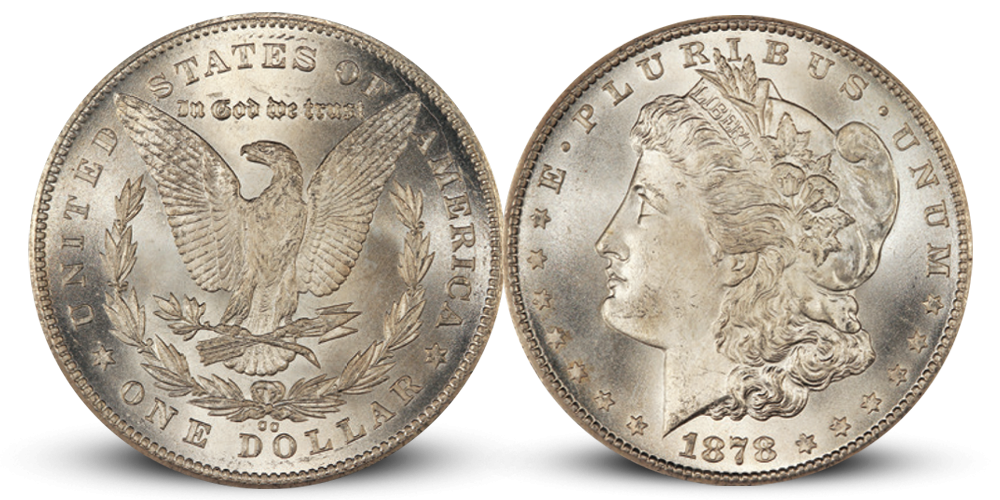 Førsteutgave av Morgan Dollar fra 1878