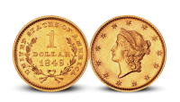 1 dollar USA gullmynt 1849