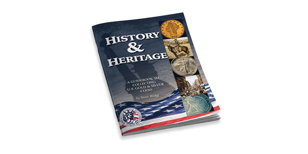 Brosjyre fra Coins and History Foundation følger uten ekstra kostnad.