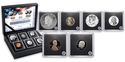 USA250 Komplett myntsett i proofkvalitet USAs presidenter 