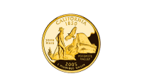 Mynten representerer staten California