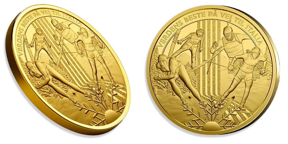 Gullbelagt minnemedalje