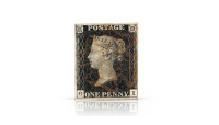 Verdens første frimerke fra 1840 One Penny Black