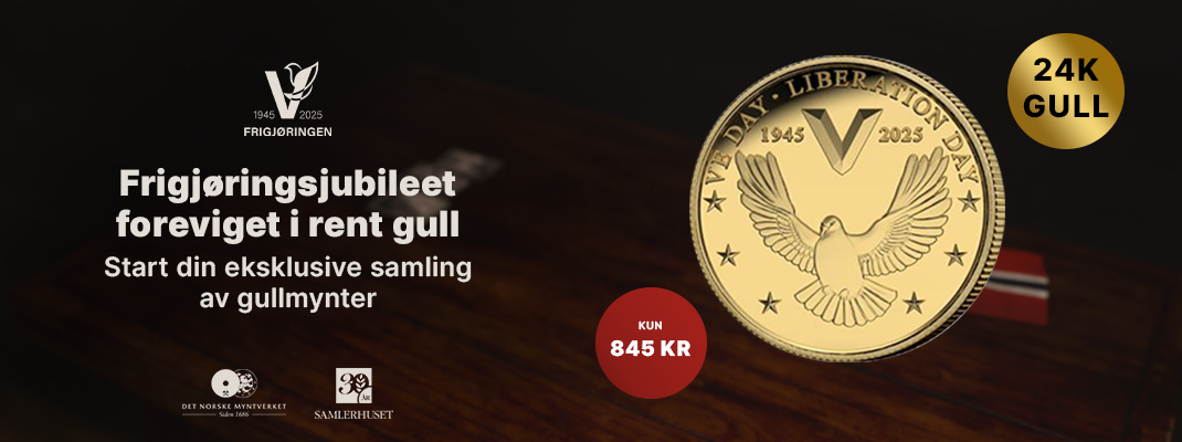 Frigjøringsjubileet foreviget i rent gull
