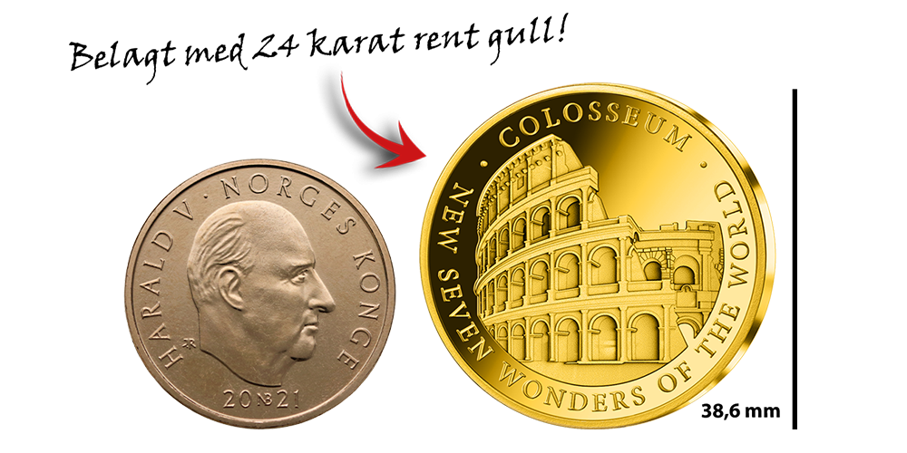 Verdensarven Colosseum på mynt