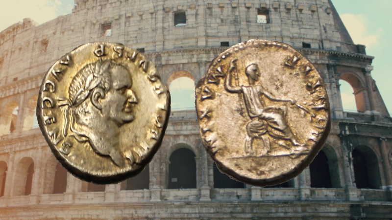   Denarius etter Vespasian