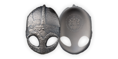 Vikinghjelm sølvmynt 