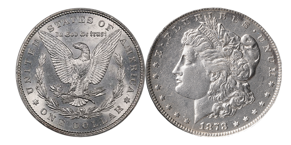 Første- og siste-utgave av Morgan-dollar!